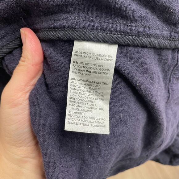 Chicos Navy Butto Front Jacket Size 2 Large 12 14 Nautical Classic Sailor Casual - Picture 5 of 5